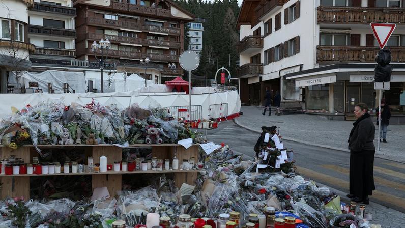 Aftermath of New Year's Eve party fire and explosion at Crans-Montana's "Le Constellation" bar