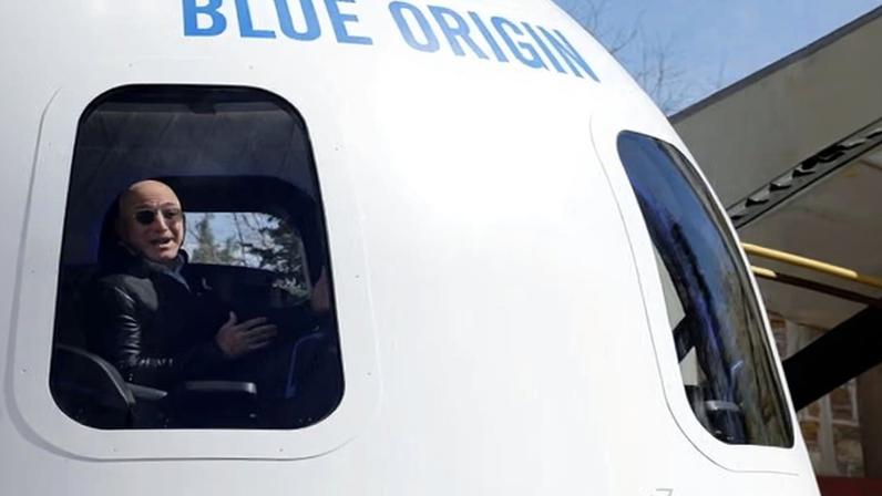 Amazon and Blue Origin founder Jeff Bezos at the 33rd Space Symposium in Colorado Springs in April 2017.