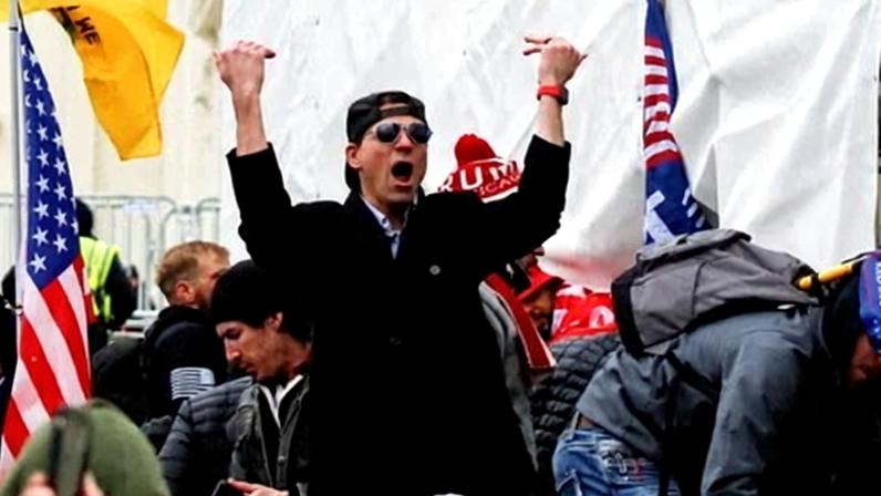 Supporters of Donald Trump at the Capitol on January 6 2021.