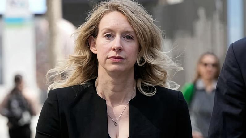 Elizabeth Holmes leaves federal court in San Jose, California, on 17 March 2023.