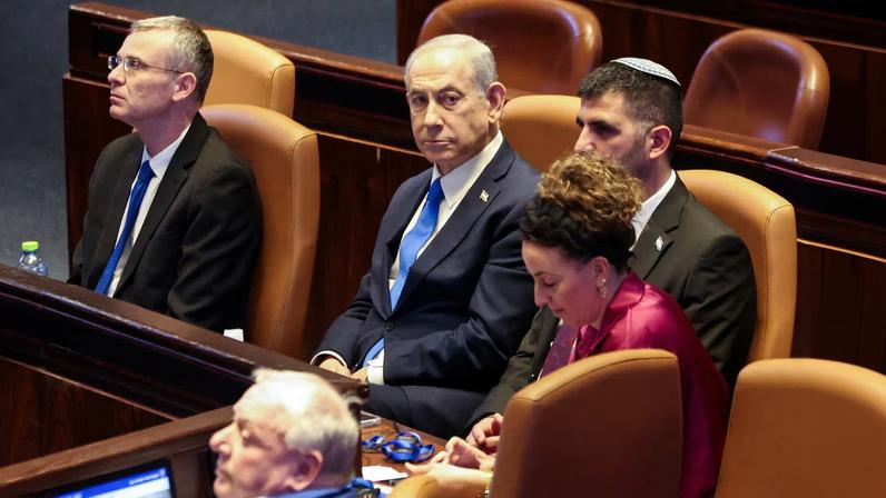 Israeli Prime Minister Benjamin Netanyahu attends a session of the Knesset, Israel's parliament, in Jerusalem, January 26, 2026. REUTERS/Ronen Zvulun