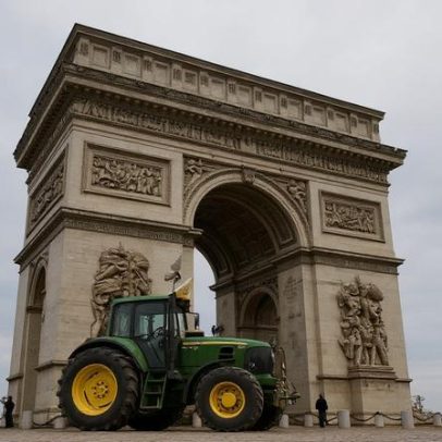 Agricultores franceses promovem protesto em Paris para frear acordo Mercosul