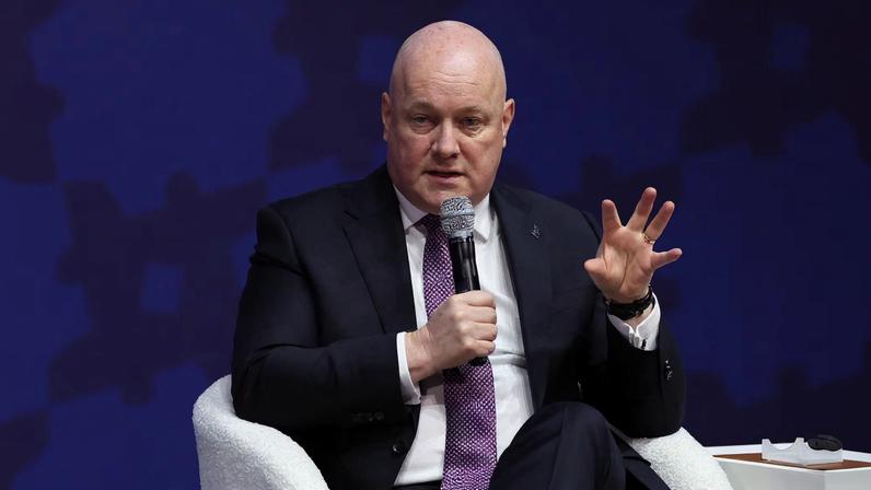 New Zealand's Prime Minister Christopher Luxon speaks at the 2025 Asia-Pacific Economic Cooperation (APEC) CEO Summit in Gyeongju, South Korea, October 29, 2025. REUTERS/Tyrone Siu