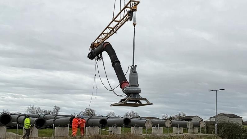 The pumps will move water back into the River Parrett