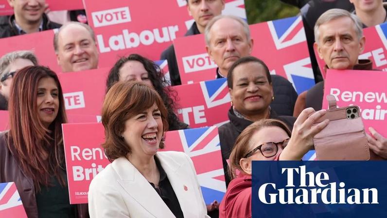Anna Turley (front) takes a selfie with Lucy Powell, party activists and supporters in London. Powell also told MPs they needed to stop infighting.