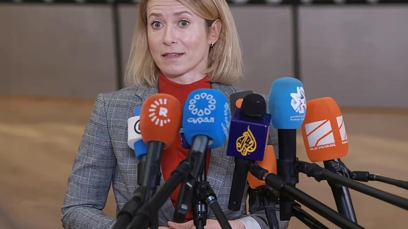 Kaja Kallas: ‘Repression cannot go unanswered.’ Photograph: Olivier Hoslet/EPA