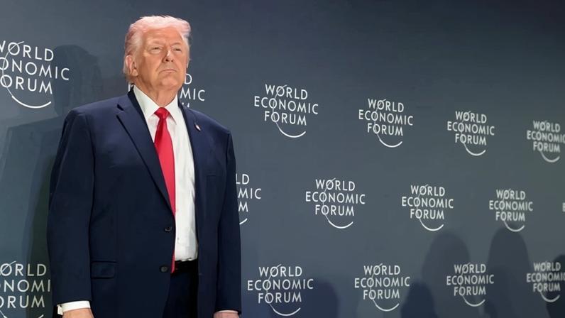 Donald Trump at the World Economic Forum, Davos, 21 January 2026.