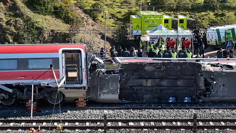 Scene of the collision.