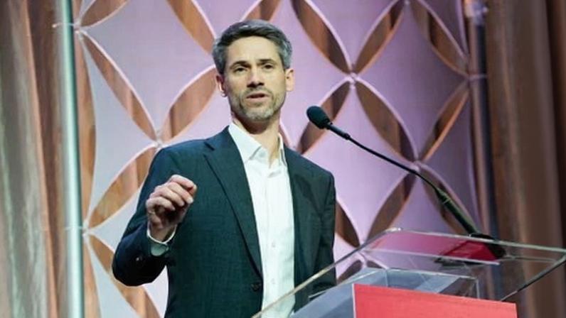 Matt Mahan speaks in San Jose, California, on 12 February 2025.