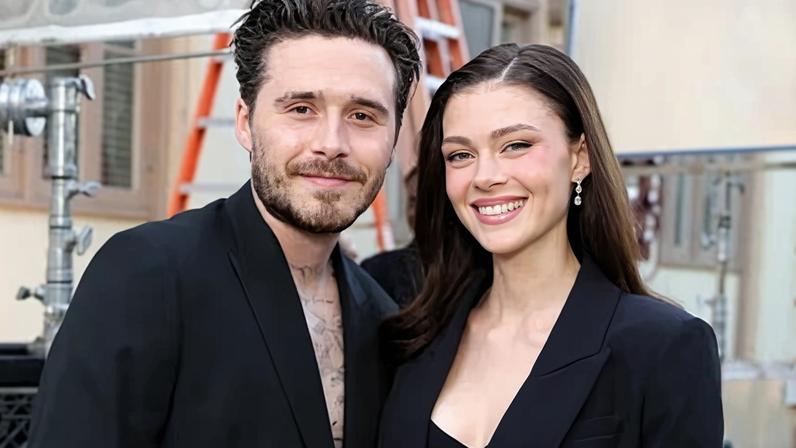 Brooklyn Peltz Beckham with Nicola Peltz Beckham in Los Angeles, California in October last year.