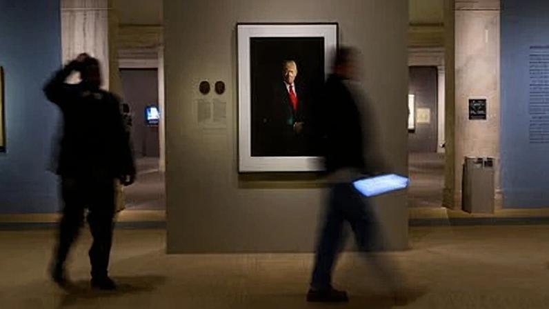 A portrait of Donald Trump at the National Portrait Gallery, Washington DC. Photograph: Pete Kiehart/The Guardian