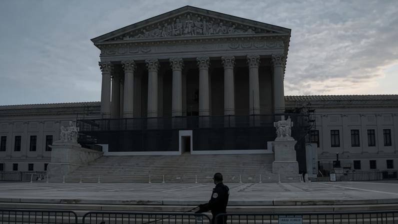 The US supreme court in Washington.