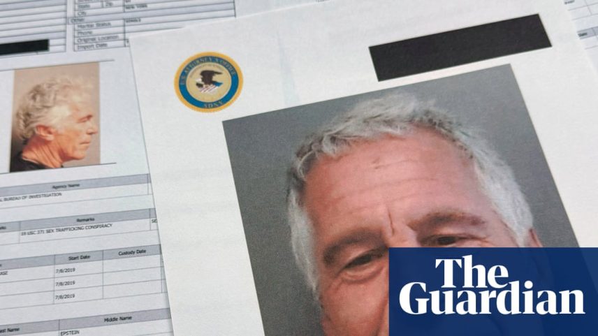 Documents from an earlier Department of Justice release of files, seen on 2 January.