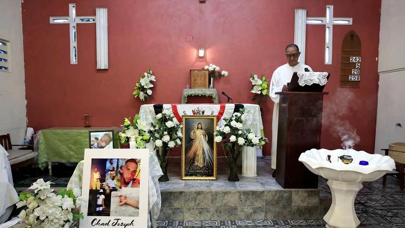 Family of Trinidadian man believed killed in U.S. strike holds memorial, in Las Cuevas