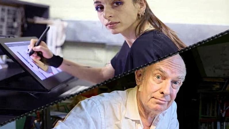 Ella Baron and Martin Rowson, Guardian cartoonists