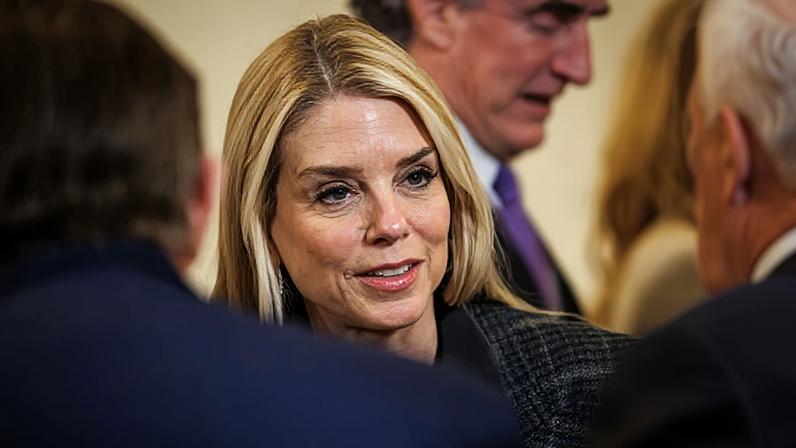 Pam Bondi at the White House on 15 January 2026.