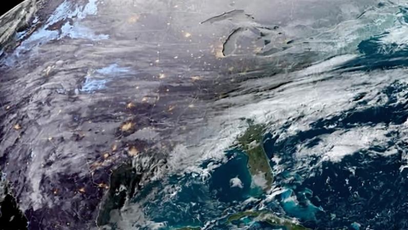 The weather system over the US on 23 January 2026.