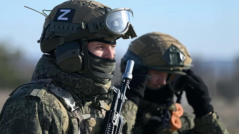 Russian soldiers on a training exercise in Rostov region this week. The army’s new drones have an estimated top speed of 600km/h.
