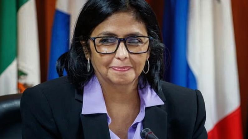 Delcy Rodríguez, pictured in 2022, has held posts including foreign minister and became vice-president in 2018.