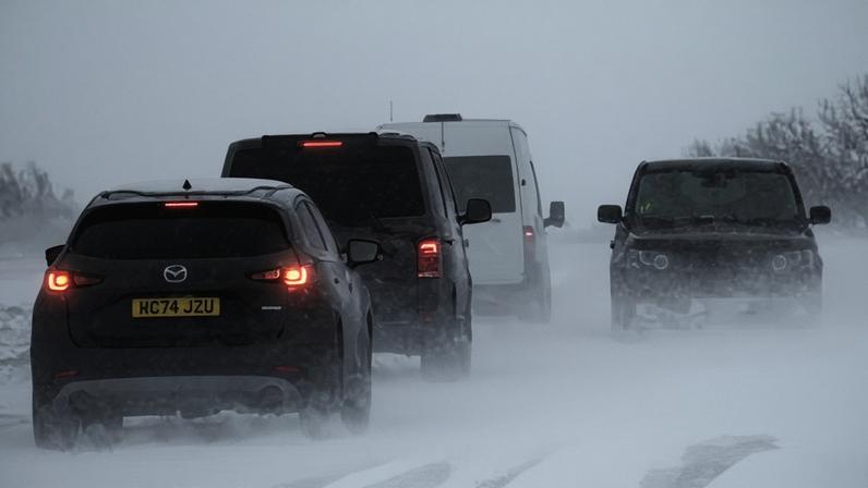 Travel has been in chaos in parts of the country as drivers face heavy snow and treacherous ice.
