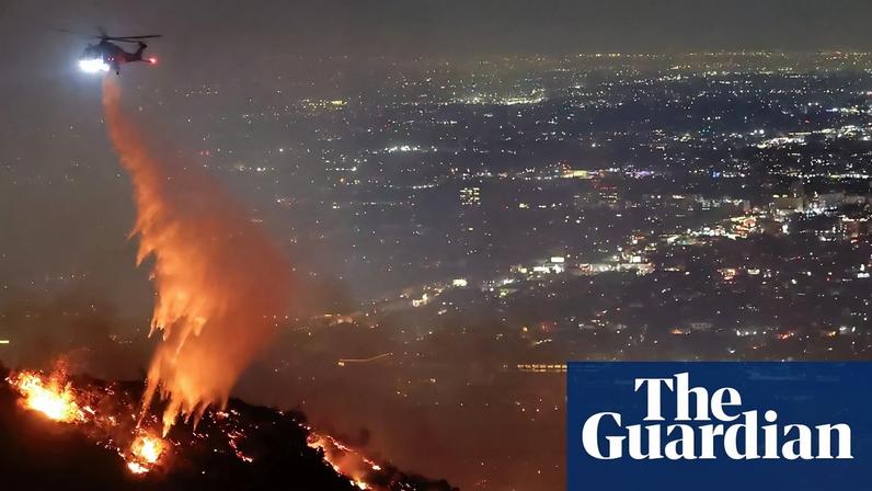 Wildfires in California in January 2025. People in the US will be confronted with increasing frequency with the effects of the climate crisis.