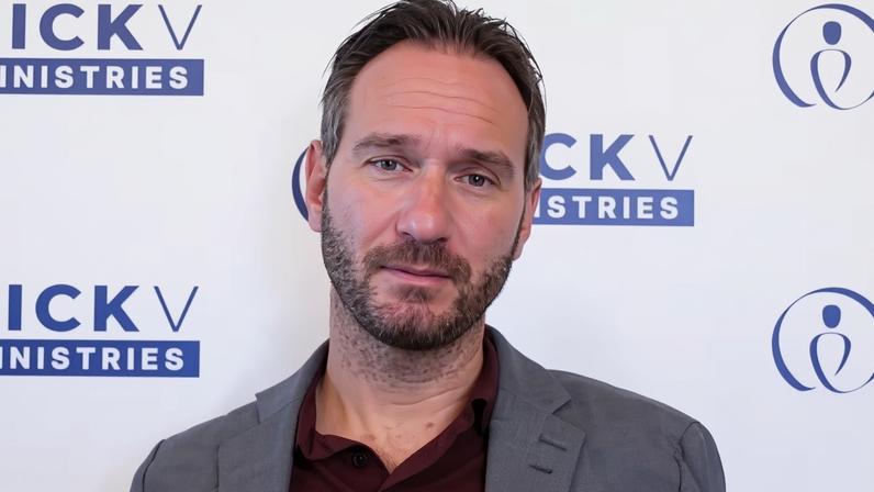 Nick Vujicic. (Foto: Reprodução/CBN News)