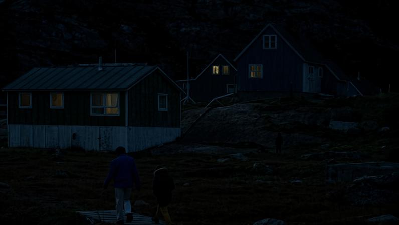 The village of Aappilattoq, South Greenland