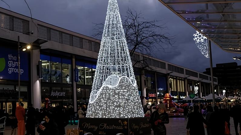 Shoppers at the Moor in Sheffield. UK households took on extra debt in the months leading up to Christmas.