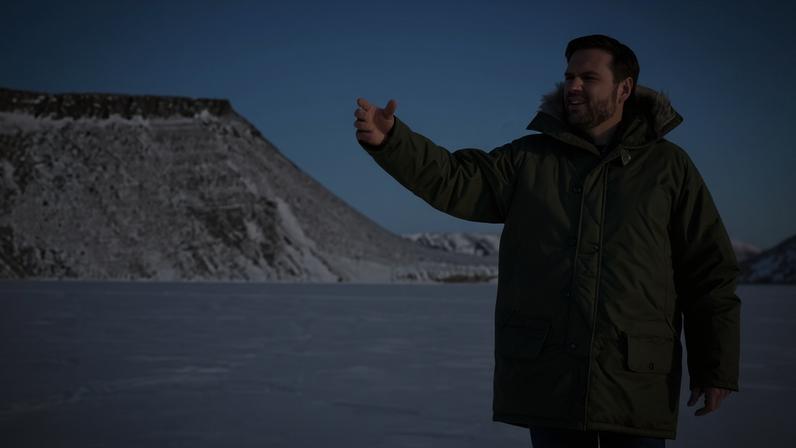 JD Vance in Greenland last March. The US vice-president will host talks on the island at the White House.