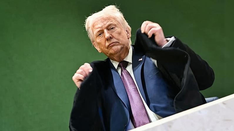 Donald Trump at the World Economic Forum in Davos on 22 January 2026.