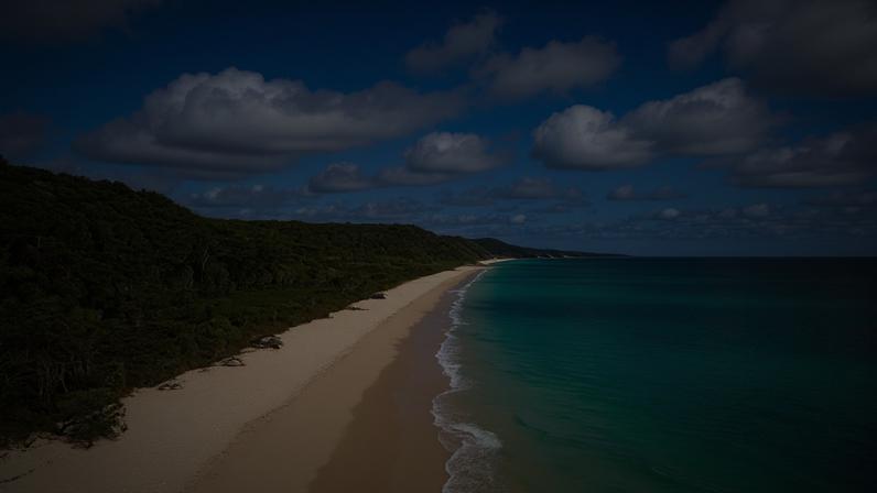Queensland police said the woman ‘may have gone for a swim around 5am’ on Monday before officers were called to the beach at 6.35am.