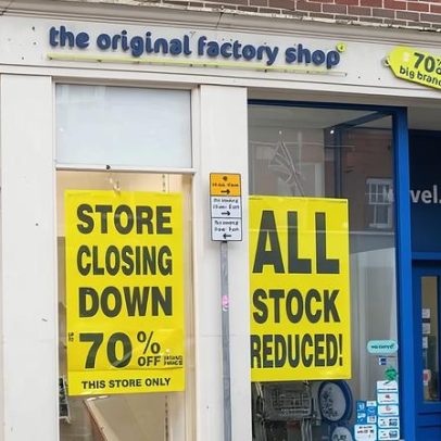 The Original Factory Shop chama administradores, 1.200 empregos em risco