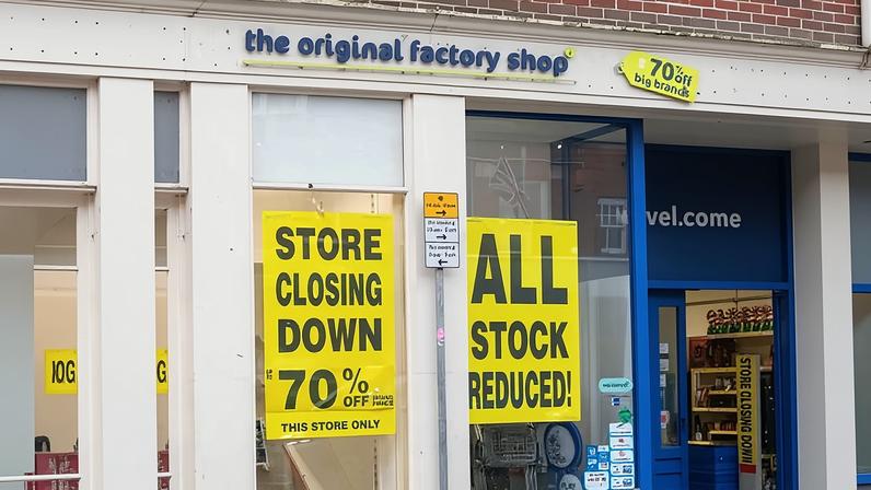 The Original Factory Shop in Sidmouth, Devon.