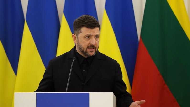 The Ukrainian president, Volodymyr Zelenskyy, last week.