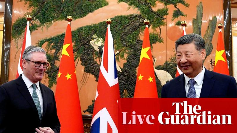 British prime minister Keir Starmer meets Chinese leader Xi Jinping ahead of a bilateral meeting in Beijing, China. Follow the latest developments, live.