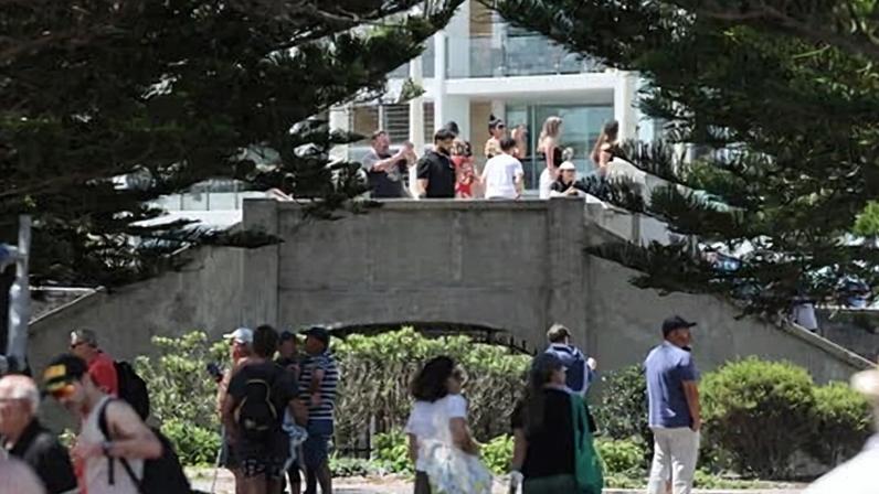 The footbridge used by alleged Bondi gunmen in the killing of 15 people on 14 December.