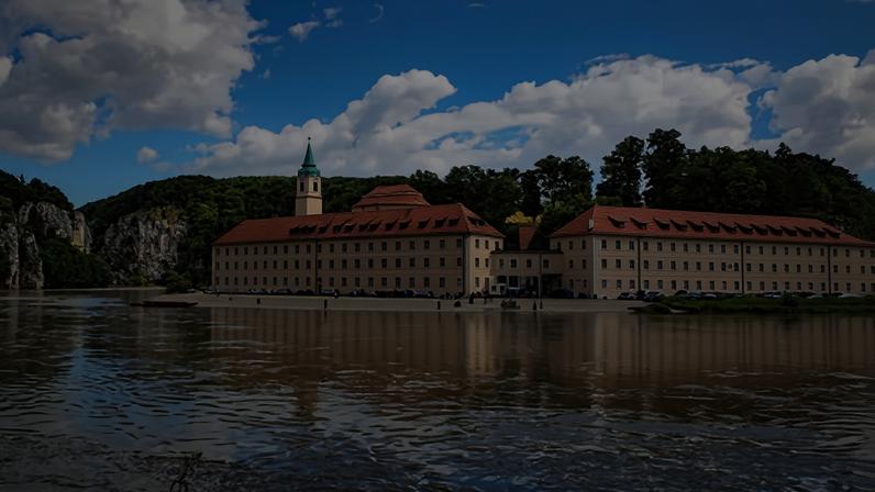 Weltenburger Abbey, on the banks of the Danube.