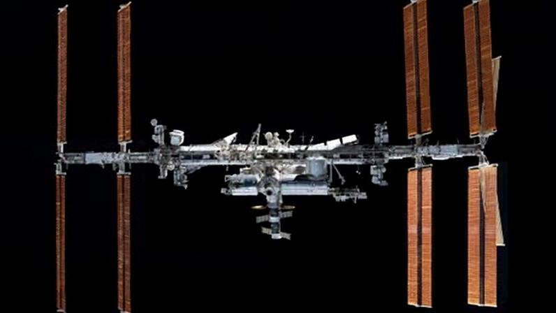 International Space Station in an image taken from the SpaceX Crew Dragon Endeavour in November 2021.