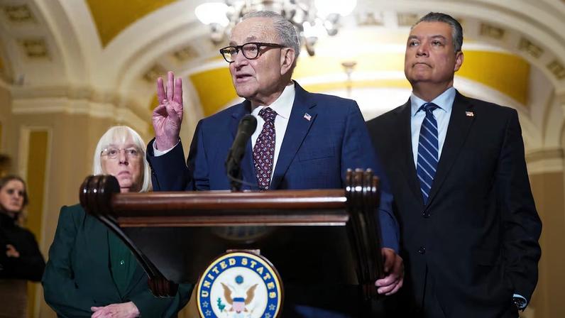 Chuck Schumer, el líder de la minoría demócrata en el Congreso.