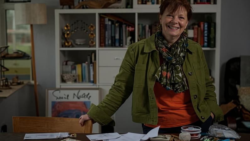 Gillian Taylor, who specialises in paper art, asked Danes to post a letter to a PO Box in Exeter, Devon.