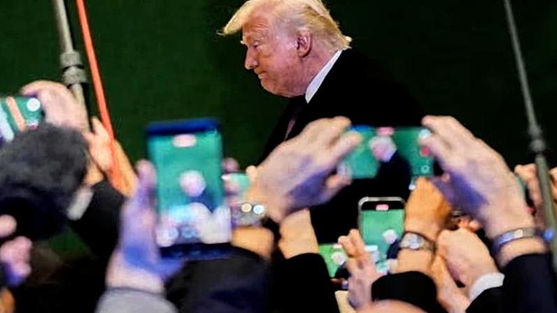 ‘Right now, it’s obvious that there is another big danger when prominent politicians flood the world with falsehoods.’ Photograph: Markus Schreiber/AP