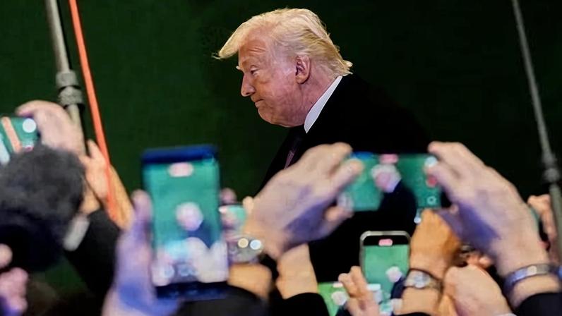 ‘Right now, it’s obvious that there is another big danger when prominent politicians flood the world with falsehoods.’ Photograph: Markus Schreiber/AP