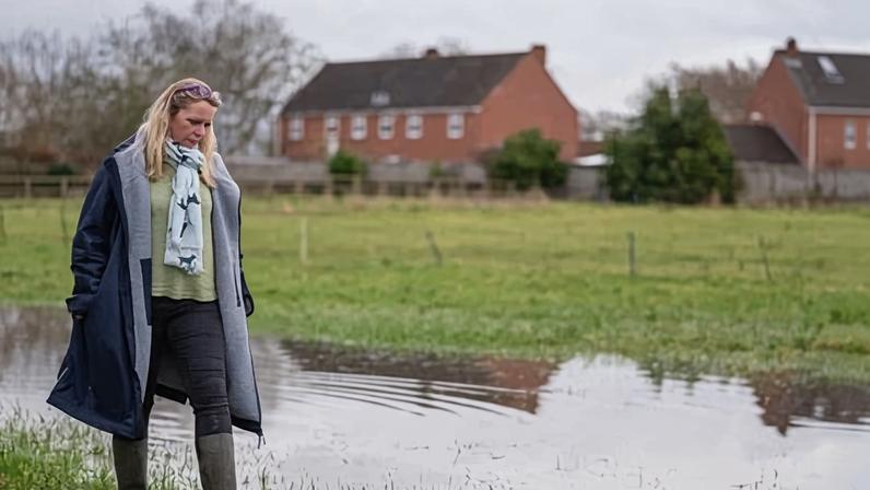 Bryony Sadler has been watching the water levels rise near her home on the Somerset Levels, and working out how to move her family, dogs and chickens.