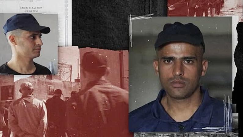 Hussein (left) and Kahlil (right). Composite: Guardian Design; BBC; Genya Savilov/Getty Images; Akram Alrasny/Alamy