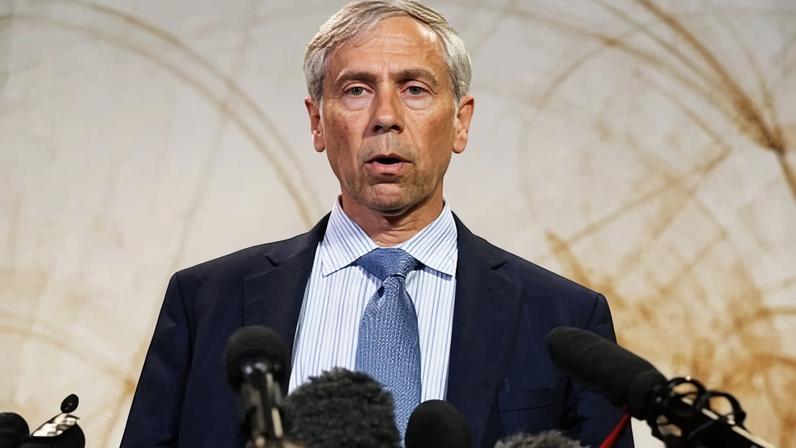 Lawyer Barry Pollack speaks in Canberra, Australia, on 26 June 2024.