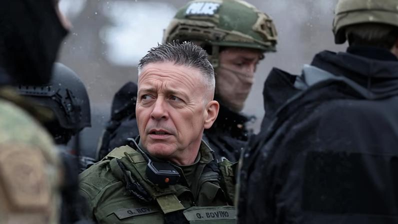 Gregory Bovino during an Ice operation, in Minneapolis, Minnesota.