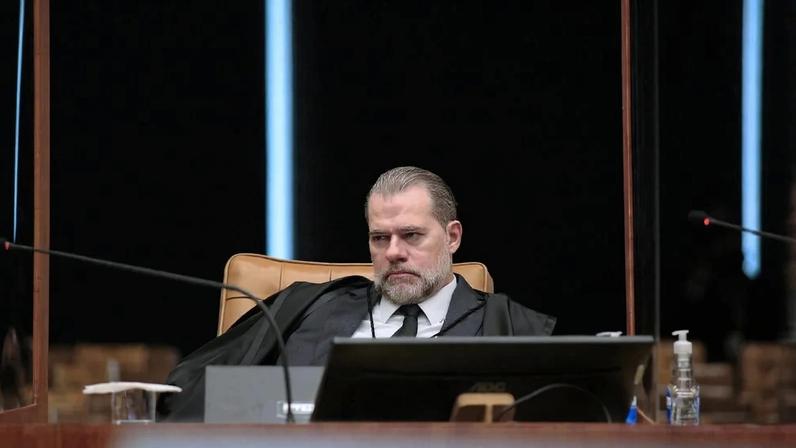 Ministro Dias Toffoli na última sessão plenária deste ano judiciário de 2021.