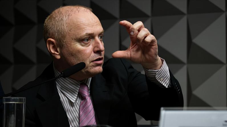 Imagem de arquivo - Delgatti na CPI dos Atos Golpistas — Foto: Geraldo Magela/Agência Senado