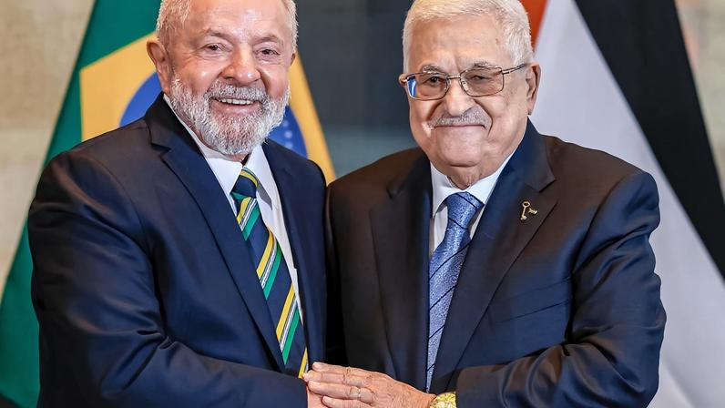 Presidente da República, Luiz Inácio Lula da Silva, durante encontro com o Presidente do Estado da Palestina e da Autoridade Nacional Palestina, Mahmoud Abbas, em Nova York. Foto: Ricardo Stuckert/PR