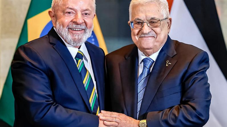Presidente da República, Luiz Inácio Lula da Silva, durante encontro com o Presidente do Estado da Palestina e da Autoridade Nacional Palestina, Mahmoud Abbas, em Nova York. Foto: Ricardo Stuckert/PR